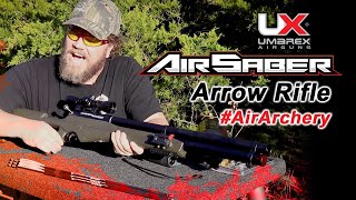 Umarex Airgun AirSaber Hunting Arrow Rifle Video Review [upl. by Budde]