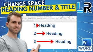 MS Word Change space between heading number and title ✅ 1 MINUTE [upl. by Eatnoid]