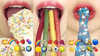 asmr 1HOUR EMOJI FOOD MUKBANG CHALLENGE RELAXING amp SLEEP 1시간 이모지 먹방 챌린지 모음집 eating sounds [upl. by Eirollam]