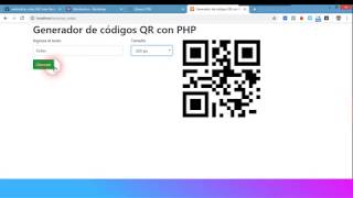 Generar códigos QR con PHP y HTML [upl. by Neenwahs80]