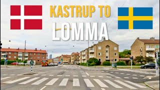 Driving in Denmark 🇩🇰 from Kastrup to Lomma in Sweden 🇸🇪 in June 2024 [upl. by Carolann]