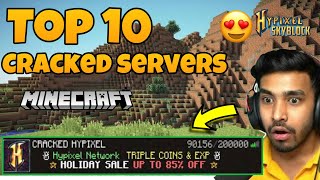 Top 10 best minecraft cracked servers for tlauncher [upl. by Suiremed24]