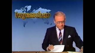 ARD Tagesschau amp Sendeschluss KarlHeinz Köpcke Sa 1621985 [upl. by Oiramej]