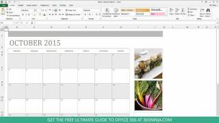 How to Create a Calendar in Excel [upl. by Romine]