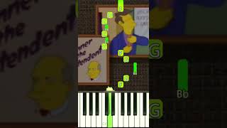 Skinner amp the Superintendent ON PIANO shorts thesimpsons steamedhams [upl. by Tiram421]