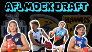 BIG slider 20 First round picks Close calls  2023 AFL MOCK DRAFT  ENTIRE FIRST ROUND [upl. by Osmond425]