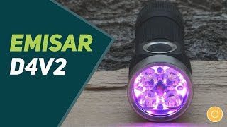 Emisar D4V2 Review  Starke Leistung und farbige Aux LEDs [upl. by Aihsoek]