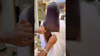 Easy technic straight haircut ￼haircutting haircut haircutting hair hairstyles reels beauty [upl. by Rockel]