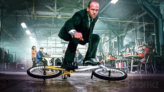 The Transporter beats an Audi with a BMX  Transporter 3  CLIP [upl. by Akenna]