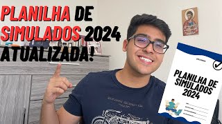 PLANILHA DE SIMULADOS 2024 ATUALIZADA  Quais simulados você deve fazer se preparando para o ENEM [upl. by Greg]