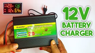 Digital Battery charger 20 Amp 12 Volt ⚡ For 12v 100Ah l Bangla Reviw and Testing [upl. by Acinnod]