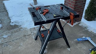 Details Demo amp Full Review of the Worx Pegasus 2in1 Folding Work Table amp Sawhorse [upl. by Adamek]