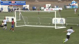 Germany vs South Korea  highlights  Danone Nations Cup 2013 [upl. by Zurciram]