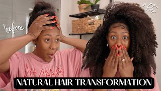 NATURAL HAIR TRANSFORMATION  INTO  PROTECTIVE STYLE FOR FAST HAIR GROWTH  ISIMEME EDEKO [upl. by Allyce]