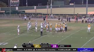 Lawrence County High School vs Loretto High School  Football  8302024 [upl. by Savadove]