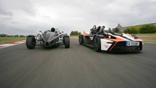 KTM XBow R vs Ariel Atom 300 on track Motorsport [upl. by Sherborn]