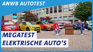 Elektrische auto MEGATEST Deze 11 EV’s krijgen allemaal subsidie  ANWB Autotest [upl. by Ahsonek792]