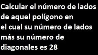 Polígonos geometría ejercicios de polígonos calcular el numero de lados de un polígono en el cual [upl. by Anyel]