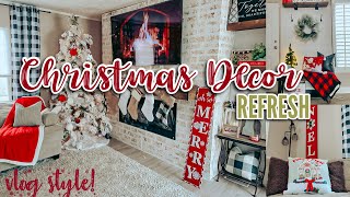 CHRISTMAS DECOR REFRESH  vlog style grocery haul amp meal plan  mobile home living  VLOGMAS DAY11🎄 [upl. by Ness546]