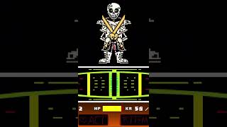 Dustbelief LAST FIGHT  attack 35 No Hit undertale papyrus dustbelief shorts dusttale [upl. by Bunting]