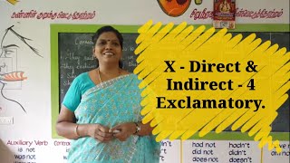 Direct and Indirect speech  4 Exclamatory sentence [upl. by Irotal]