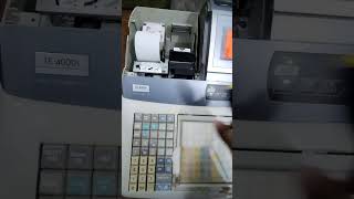 How to Set the Cutter Of Receipt Printer For Casio Electronics Cash Register TE4000F [upl. by Nelleeus877]