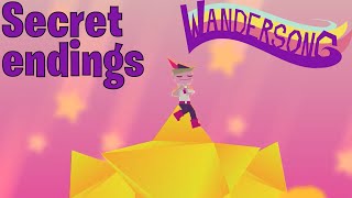 Wandersong ─ Secret Ending  Alternative Ending all endings  все концовки [upl. by Stavros]