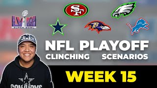 Playoff Clinching Scenarios for Week 15 in the NFL NFL [upl. by Bugbee]