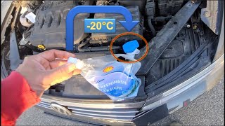 🚗 Frostsicheres Scheibenwischwasser nachfüllen Verhindern dass Scheibenwischer Wasser gefriert VW [upl. by Sanez602]