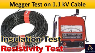 Megger Test on 11kV Cable  Insulation Resistance Test  Resistivity Test [upl. by Gittle89]