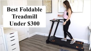 Best Foldable Treadmill Under 300  UREVO Treadmill Review  Peloton App Running Experience [upl. by Rolando305]