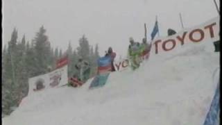 Snowbird World Pro Mogul Tour Finals Skiing in the moguls on silver fox Snowbird Utah 1990 [upl. by Persas]