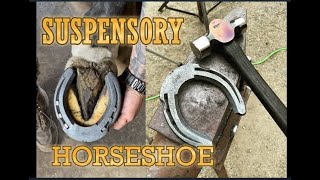 THERAPEUTIC SUSPENSORY HORSESHOE for Horse with Suspensory Ligament Injury [upl. by Fitton]