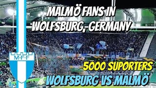 MALMÖ FANS IN WOLFSBURG  EUROPA LEAGUE [upl. by Derna]