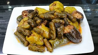 Kıymalı dolma içi hazırlama ve sarma  kıymalı dolma içi nasıl hazırlanır [upl. by Petra222]