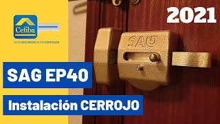 SAG EP40  Instalación CERROJO de SEGURIDAD con KABA EXPERT PLUS ¿ El mejor del mercado 😏 [upl. by Aridatha]