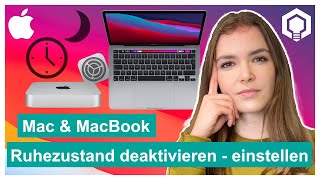 Mac MacBook Ruhezustand deaktivieren einstellen [upl. by Nalad]