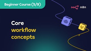 n8n Beginner Course 59  Core workflow concepts [upl. by Aalst338]