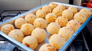 PÃO DE QUEIJO COM POLVILHO DOCE FÁCIL e RÁPIDO  NÃO MURCHA [upl. by Faulkner474]