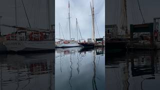 Provincetown waterfront from our dinghy including the Pilgrim Monument sailing [upl. by Relyt]