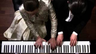 Maurice Ravel La Valse  Piano Four Hands  Shelest Piano Duo [upl. by Eibot]