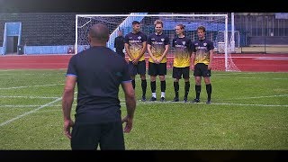 freekickerz vs Roberto Carlos ⚽ Free Kick Shootout [upl. by Anawaj255]