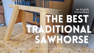 The Best Traditional Sawhorse How To build one with no Maths [upl. by Ahsied]