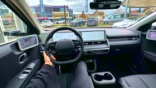 New Hyundai Ioniq 5 With Digital Mirrors Test Drive POV 2023 [upl. by Ahsiral]