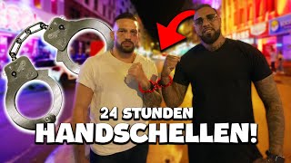 24 H HANDSCHELLENCHALLENGE 😱 Wer gibt zuerst auf 😂🔒 [upl. by Tove]