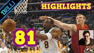 Kobe Bryant quotLEGGENDARIOquot TUTTI GLI 81 PUNTI con commento di Flavio Tranquillo [upl. by Kelleher]