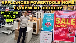 Warehouse Sale UP TO 90 OFF sa Powertools Appliances Furnitures Grocery Items Home at iba Pa [upl. by Atilrac]