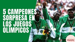 5 GANADORES del ORO OLÍMPICO en FÚTBOL que fueron SORPRESA  REC  Fútbol [upl. by Nnybor]