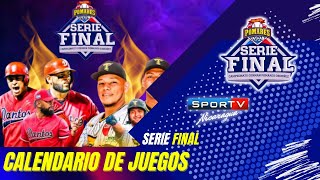 Calendario de Juegos Serie Final Pomares 2024 Nicaragua [upl. by Hassin]