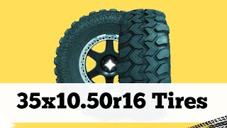 Tire 35x1050r16 in Metric 35x1050r16tires [upl. by Yzzik]